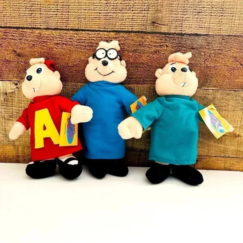 NWT Vintage Alvin And The Chipmunks Collection Plush Set Alvin, Simon, Theodore